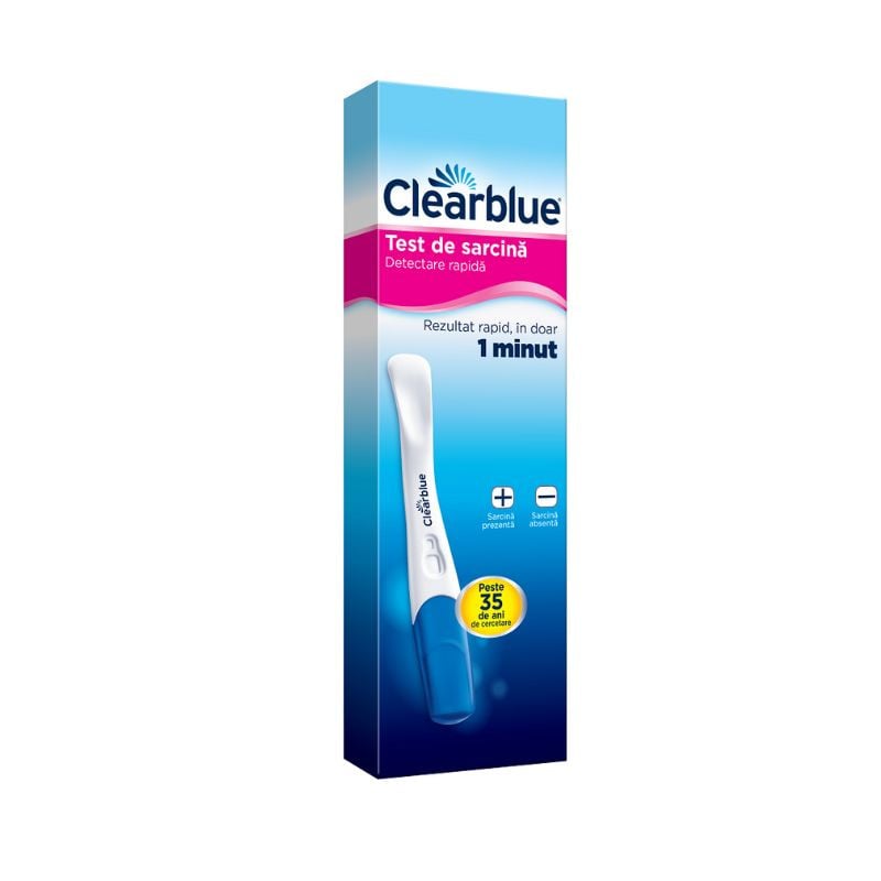 Clearblue Test de Sarcina cu Detectare Rapida, 1 Bucata