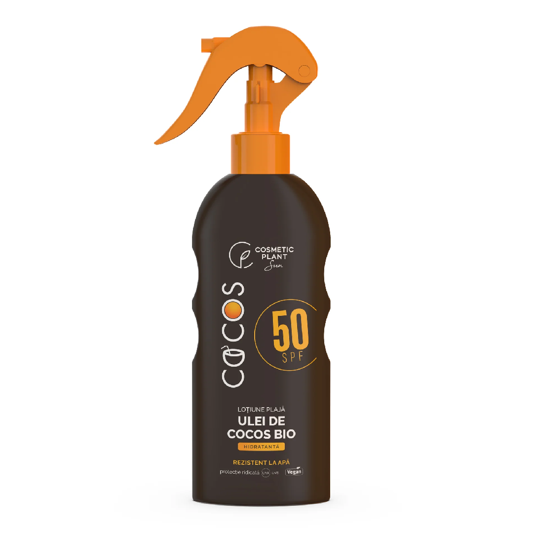 Emulsie de Plaja Cosmetic Plant COCOS Ulei de Cocos Bio SPF50 200ml