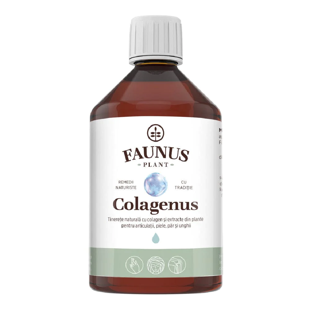 Colagenus, colagen lichid hidrolizat cu extracte din plante, 500ml, Faunus Plant