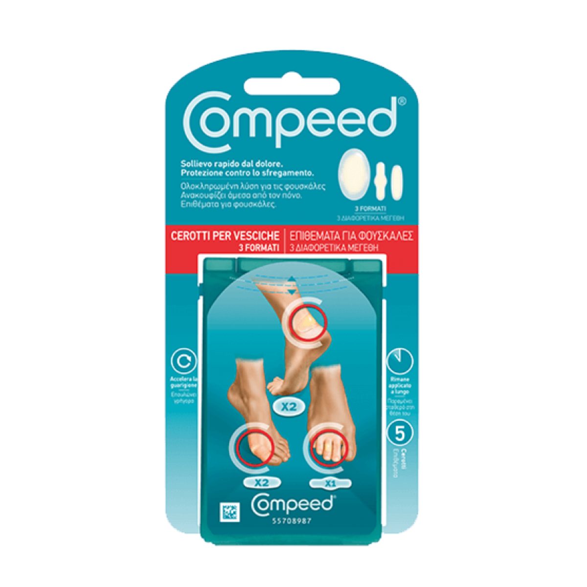 Compeed Plasturi Mixt Pentru Basici X 5 Buc