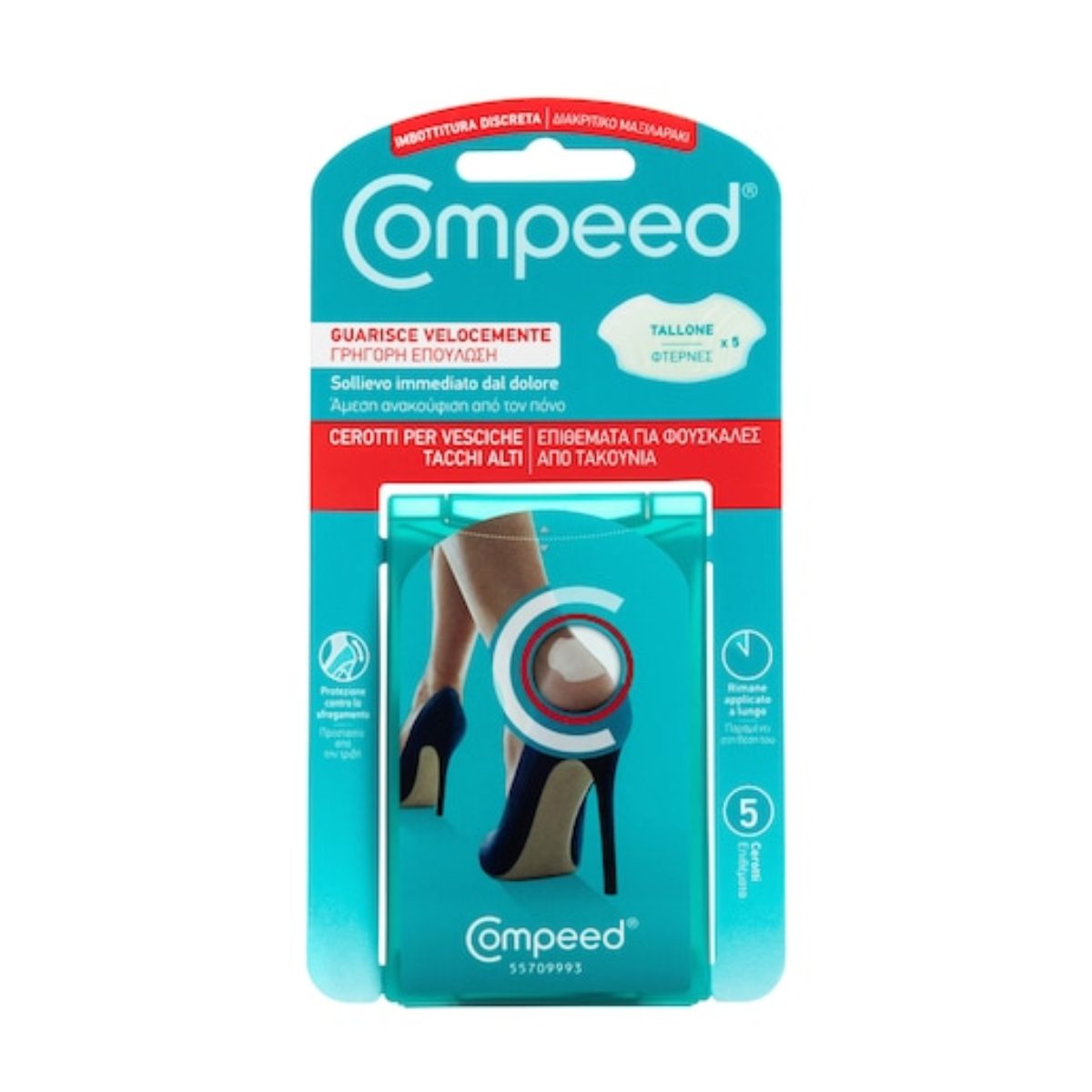 COMPEED Plasturi pentru basicile provocate de pantofii cu toc x 5 buc