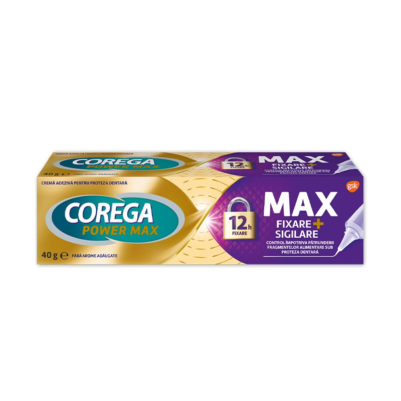 Corega Max Sigilare Crema Adeziva Pentru Proteza Dentara, 40 G