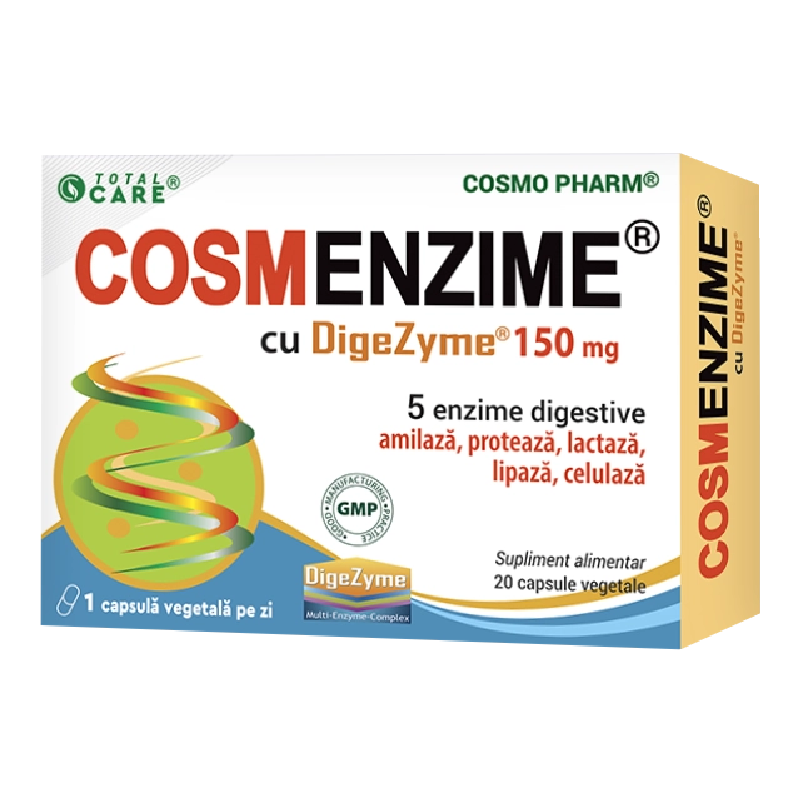 Cosmenzime, 150 mg, 20 comprimate, Cosmo Pharm