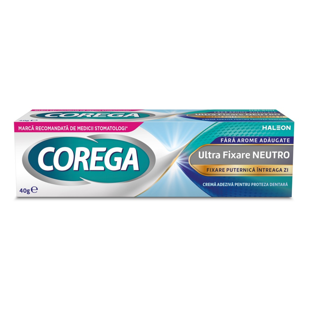 Crema adeziva pentru proteza dentara Neutro Corega, 40 g, Haleon