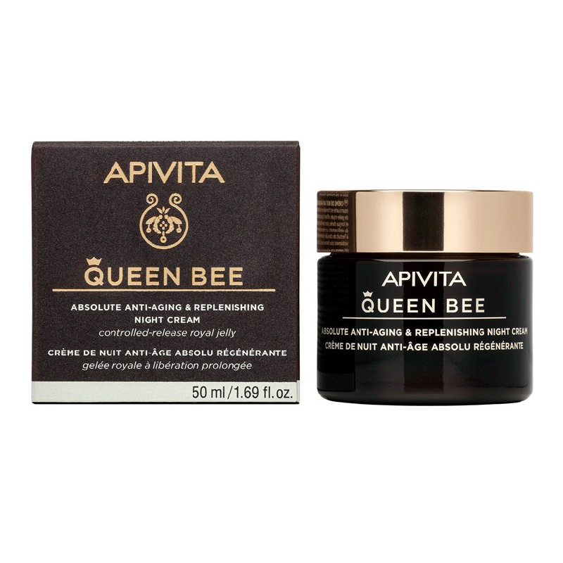 Crema Antirid De Noapte Queen Bee, 50 Ml, Apivita