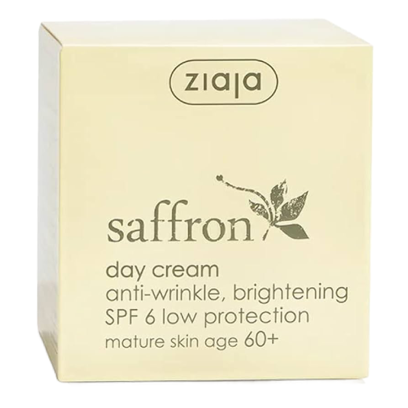 Crema de zi antirid iluminatoare Saffron SPF6, 60+, 50ml, ZIAJA 