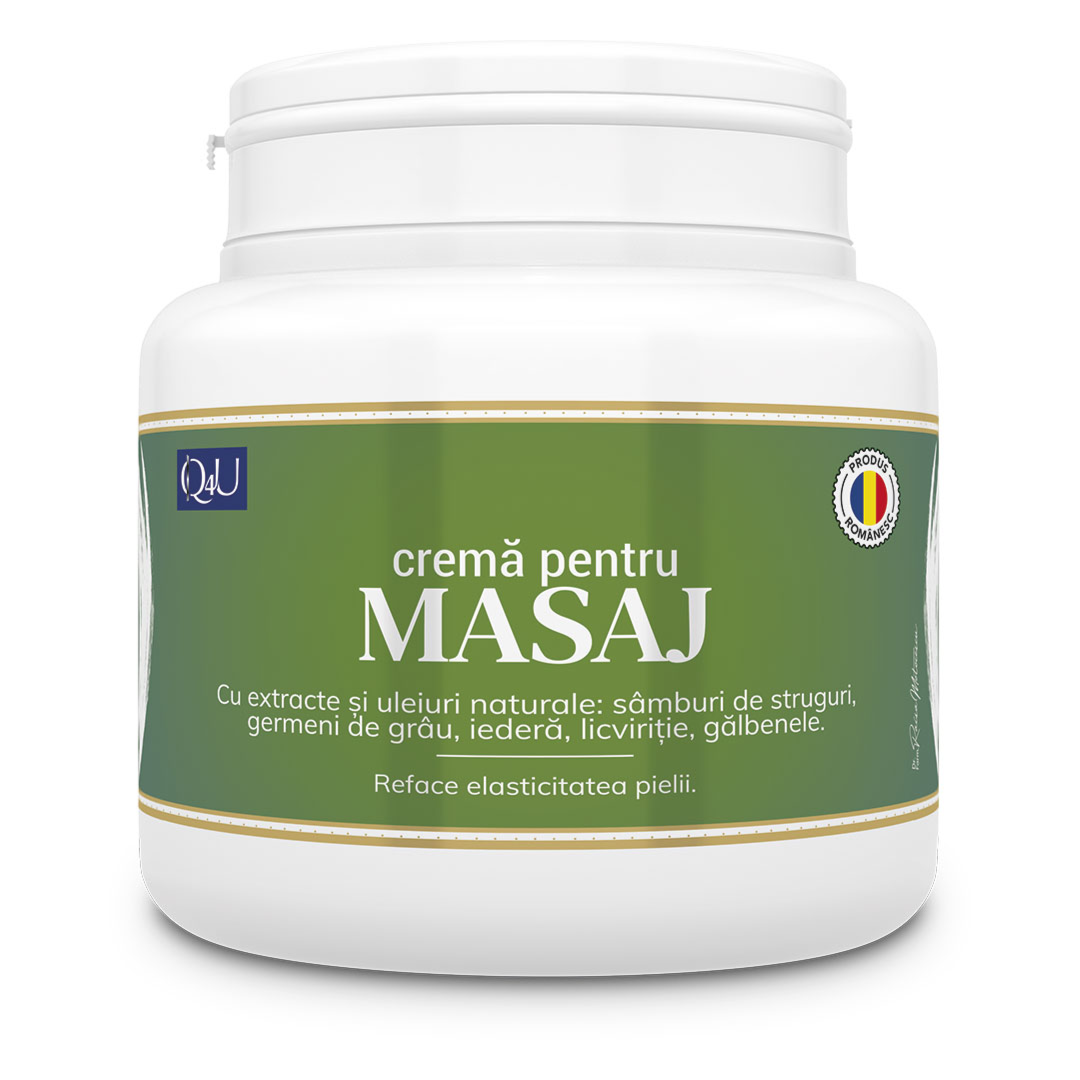 Crema pentru masaj Q4U, 500 ml, Tis Farmaceutic