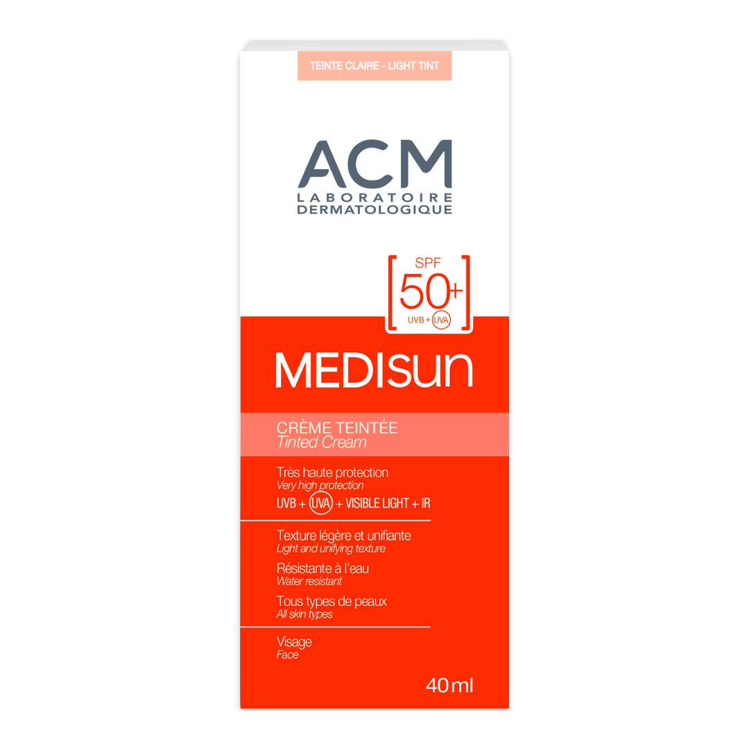 Crema Colorata Spf 50+ Light Tint Medisun, 40 Ml, Acm