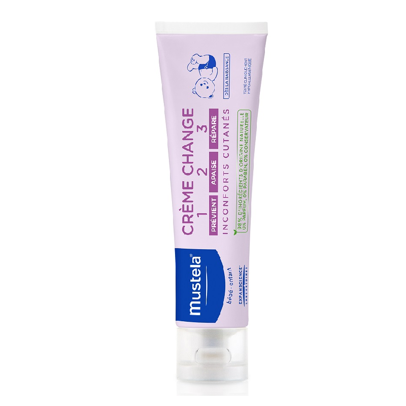 Crema pentru schimbatul scutecului Vitamina Barrier 1-2-3, 100 ml, Mustela