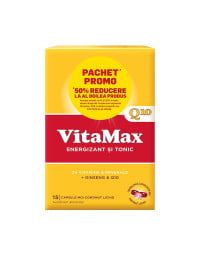 Vitamax Q10 x 15cps 1+1 cu 50% reducere PRET SPECIAL