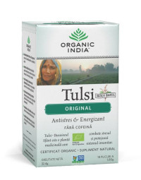 ORGANIC INDIA Ceai Tulsi (Busuioc Sfant) Original | Antistres Natural & Energizant