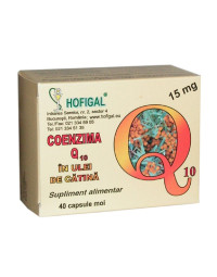 Hofigal Coenzima Q10 in Ulei de Catina 15 mg, 40 capsule