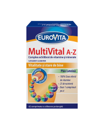 Eurovita multivital A-Z, 42 comprimate cu eliberare prelungita