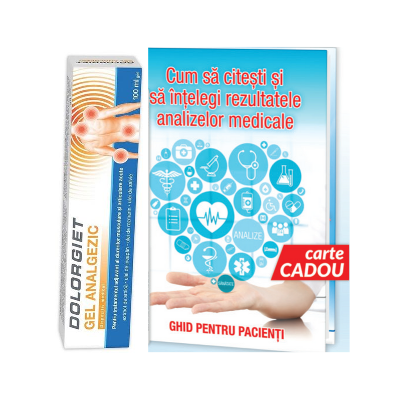 Dolorgiet, 100 ml gel + ghid pacient CADOU