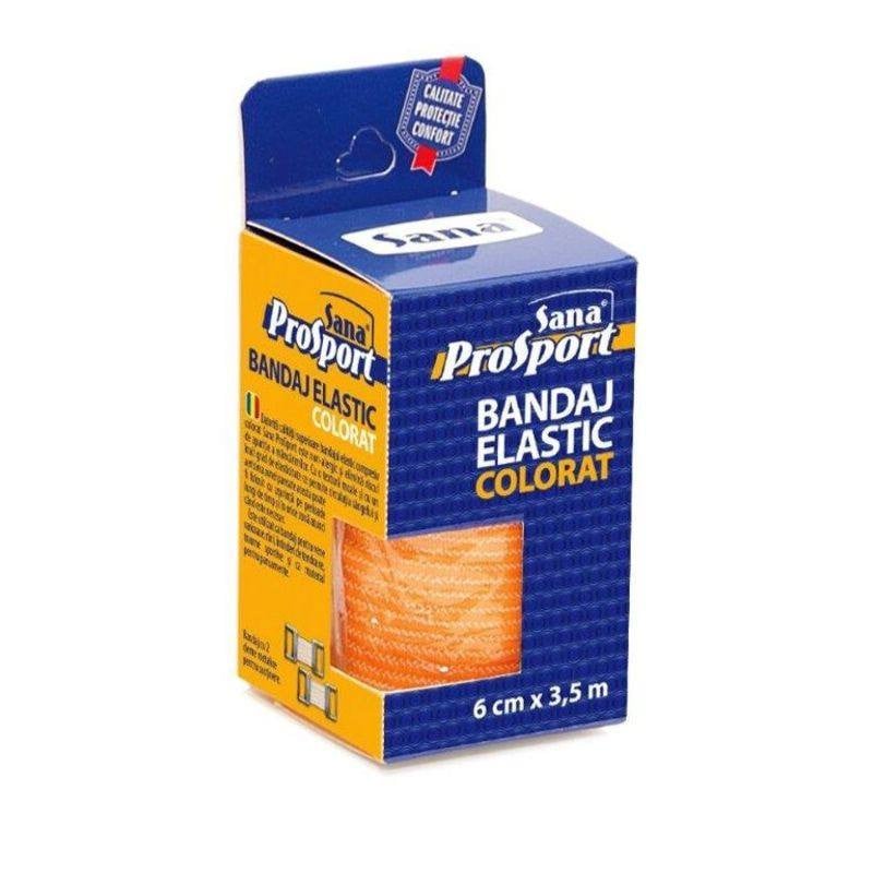 SANA Prosport Bandaj elastic colorat 6cm