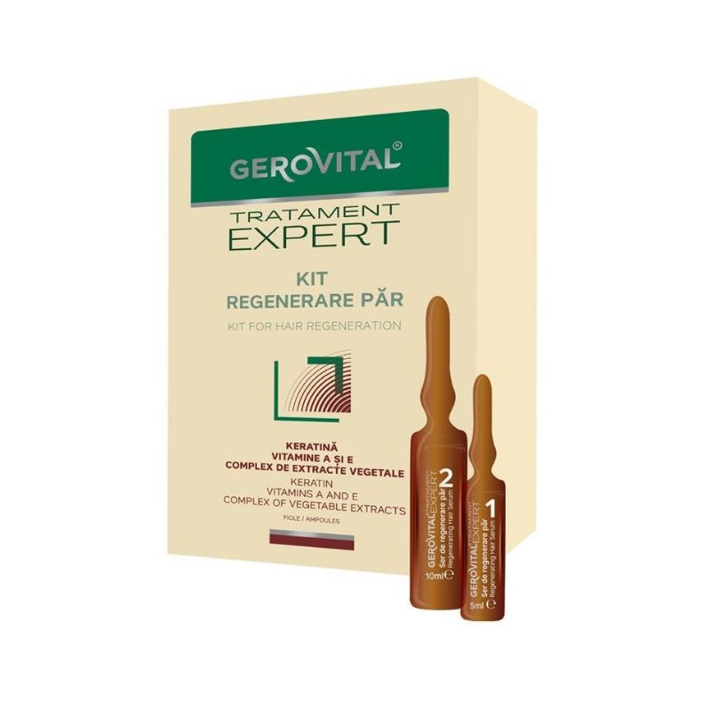 11450 Gerovital Tratament Expert Kit regenerare par fiole