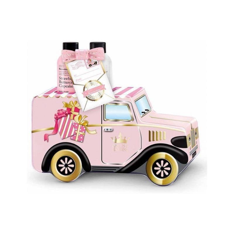 Baylis & Harding Set cadou Quartet Beauticology Special Delivery Pink Van Shaped Treats Tin Gift