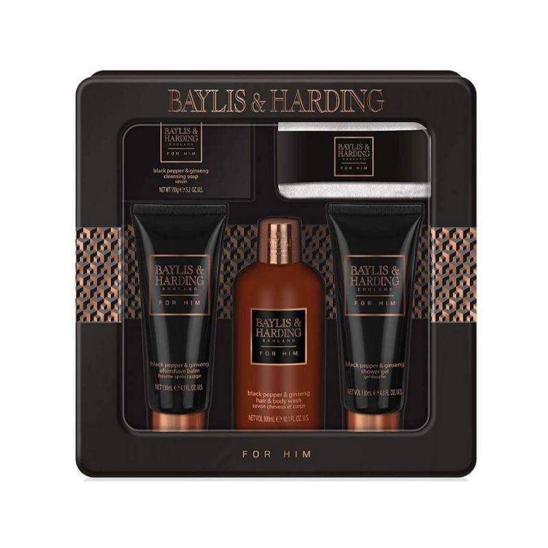Baylis & Harding Set cadou Quintet Men's Black Pepper & Ginseng Grooming Tin Gift Set