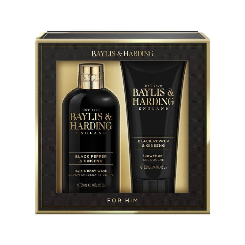 Baylis & Harding Set cadou Duo Signature Men's Black Pepper & Ginseng- Luxury bathing essentials