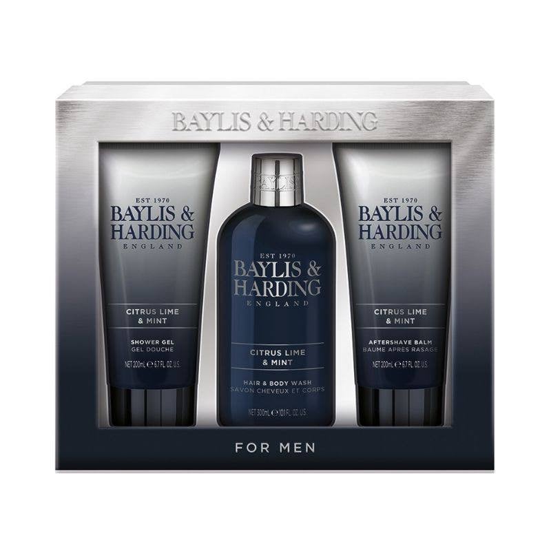 Baylis & Harding Set cadou Trio Signature Men's Citrus Lime & Mint- Luxury bathing set