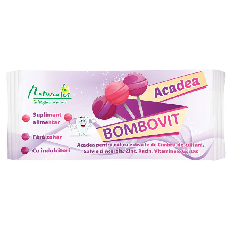 Acadea Bombovit impotriva durerilor in gat, 6 g, 1 acadea, Naturalis