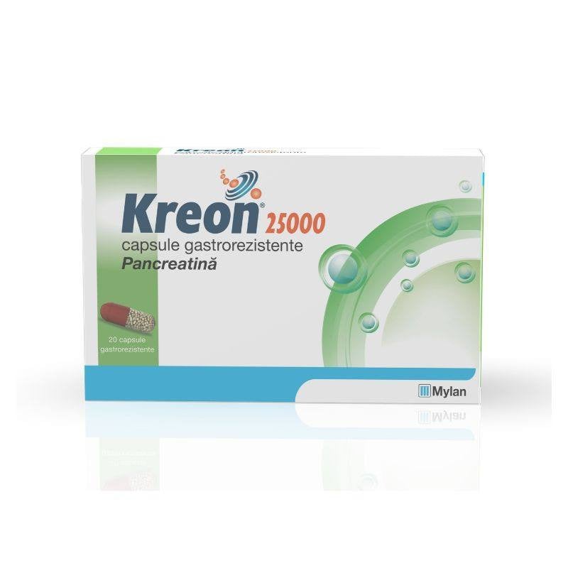 Kreon 25.000 300 mg, 20 capsule gastrorezistente