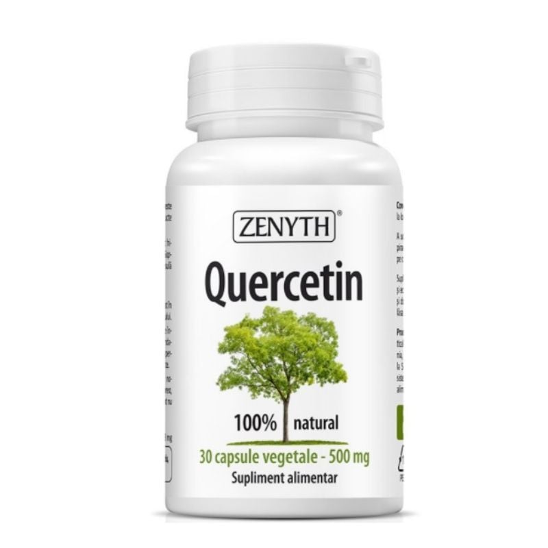 Quercetin, afectiuni respiratorii, 500 mg, 30 capsule, Zenyth