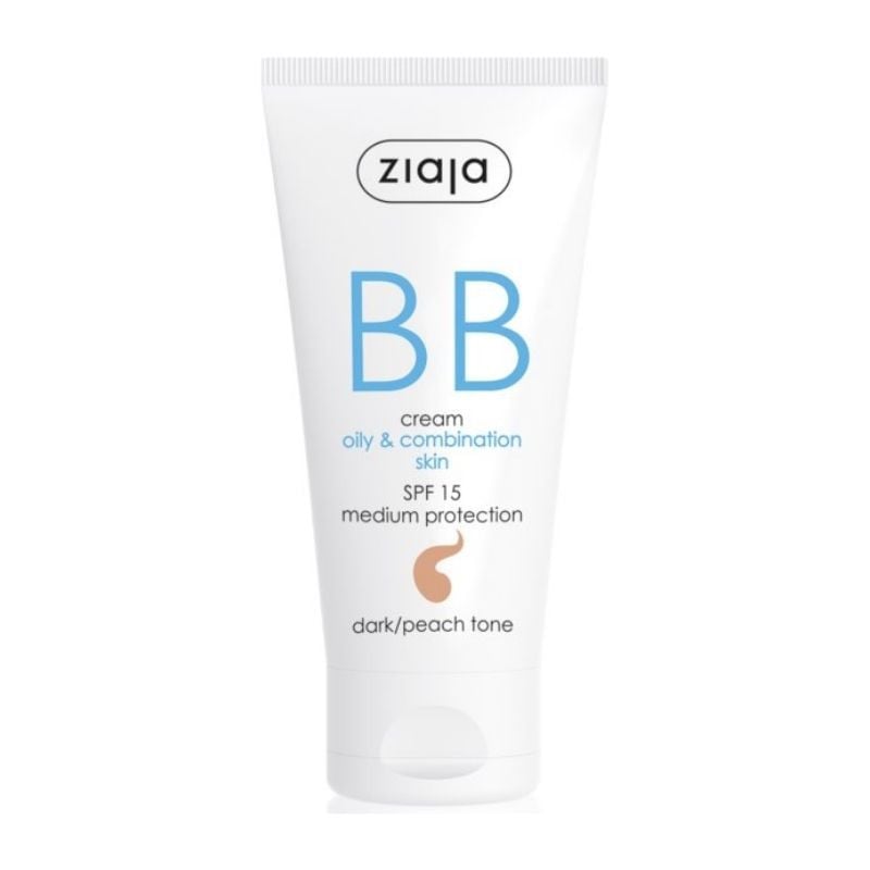 Crema BB pentru ten gras si mixt SPF 15, Dark, 50ml, Ziaja