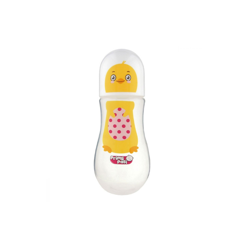 Biberon din PP decorat cu pui, 275 ml, Primii Pasi