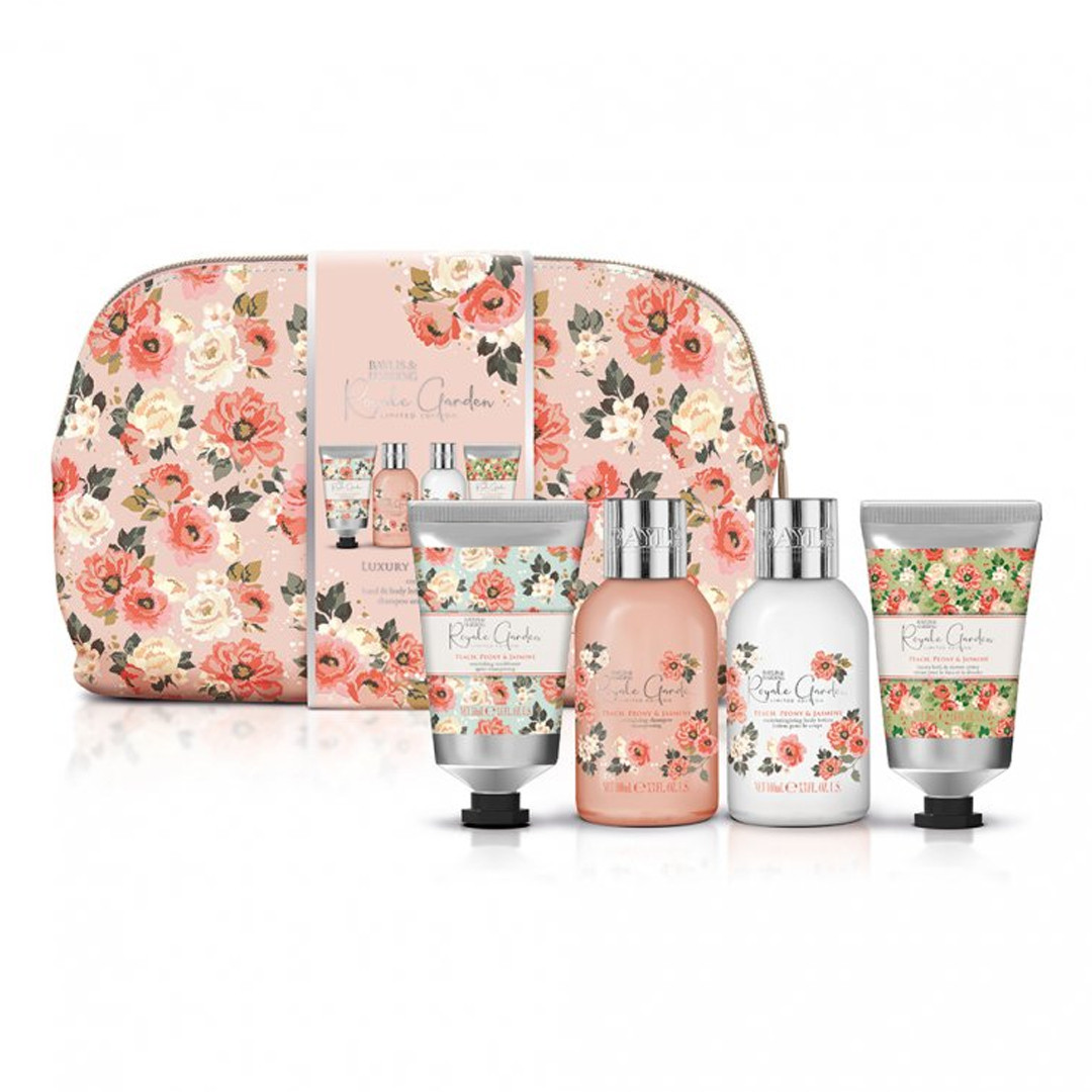 Set cadou Baylis & Harding cu Piersici, Bujori si Iasomie, 5 piese, RGP21WABAG