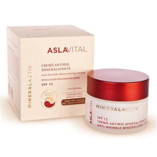 ASLAVITAL Crema Antirid Mineralizanta FP15, 50ml