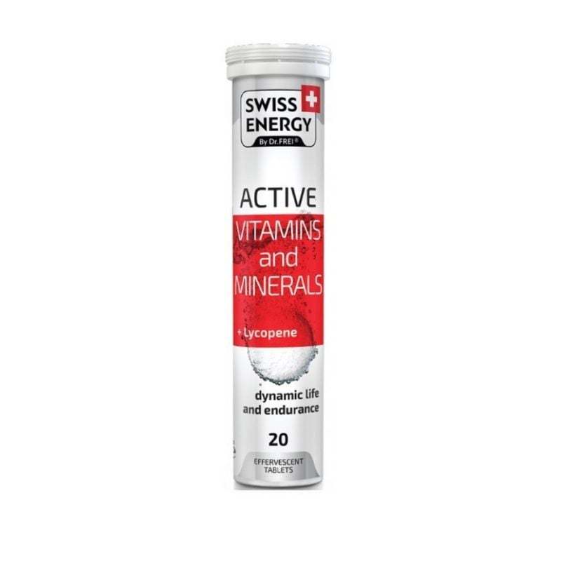 Swiss Energy,  Active cu Licopen, 20 tablete efervescente