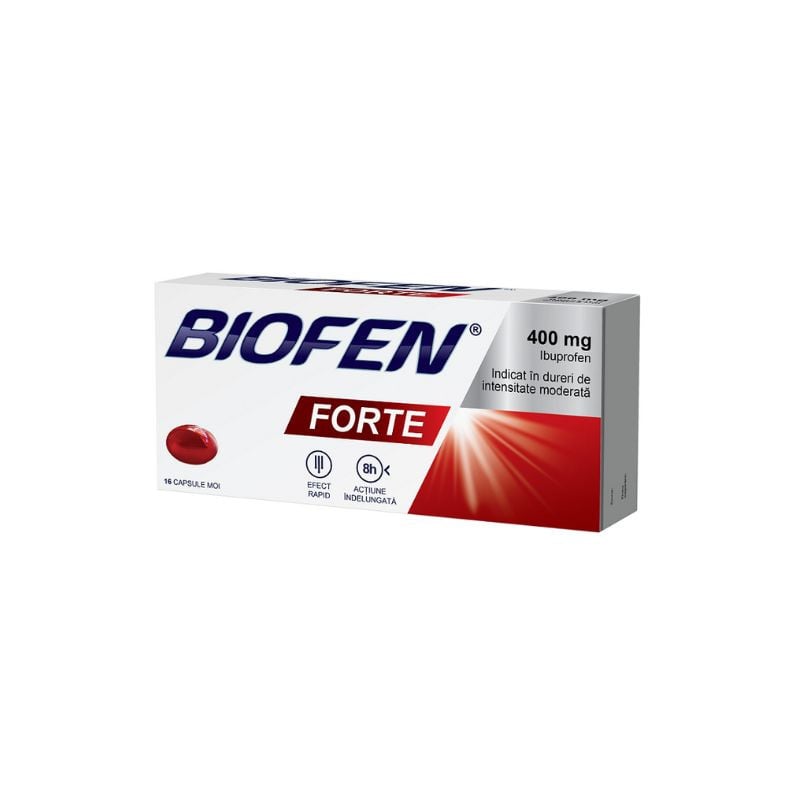 Biofen Forte 400 mg, 16 capsule moi