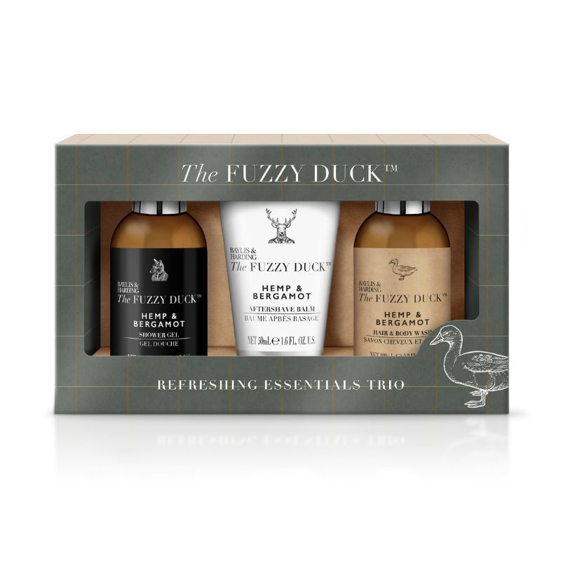 Baylis & Harding Set The Fuzzy Duck, cu parfum de canepa si bergamota, 3 produse, FDHB22SML3PC
