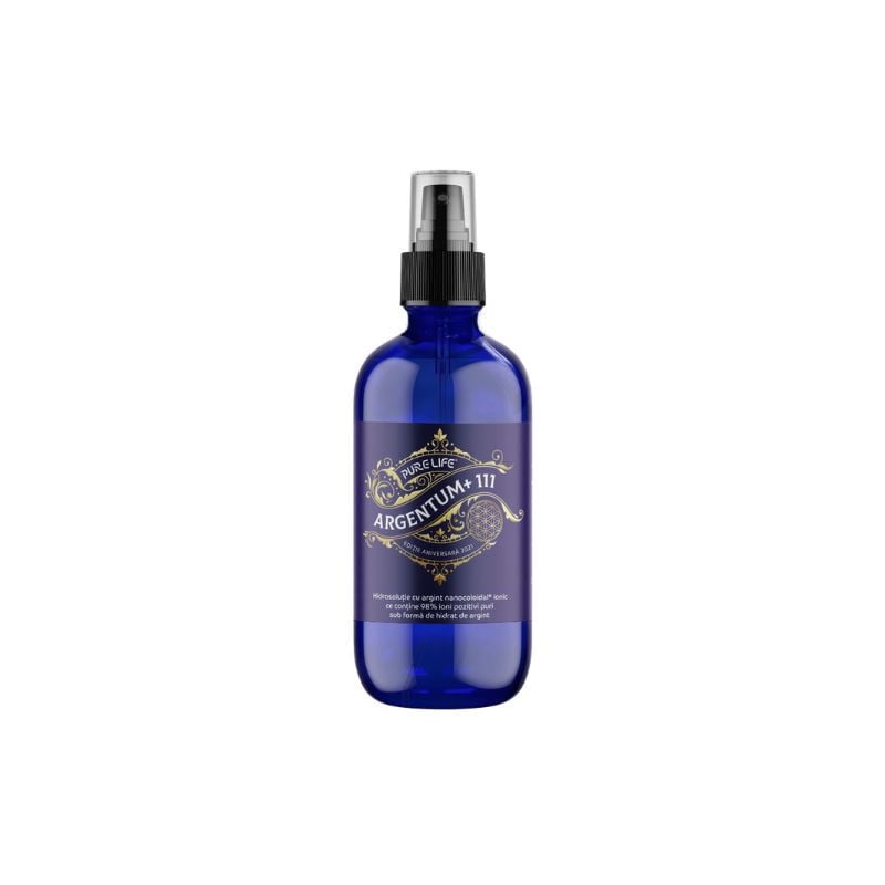 Argint nanocoloidal Argentum+ Editie Aniversara, 111 Ppm, 120ml, Pure Life