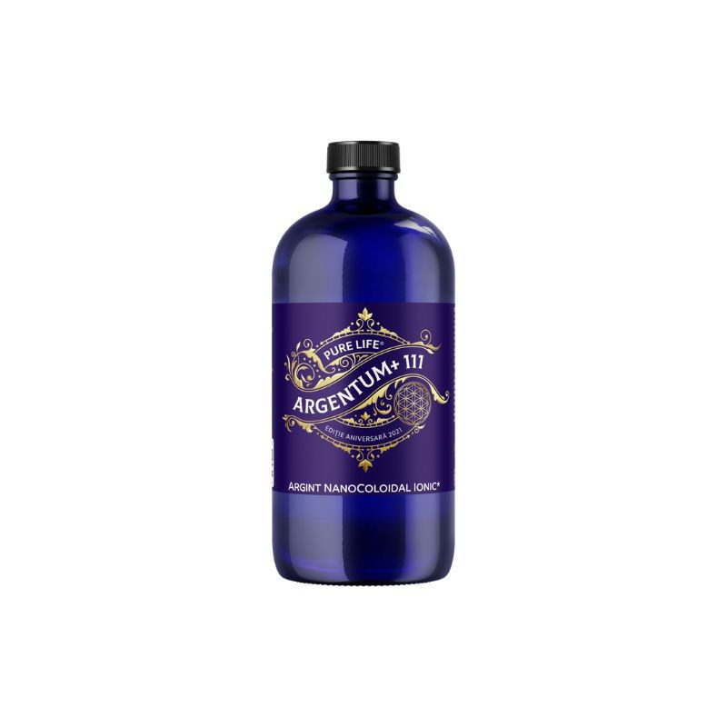Argint nanocoloidal Argentum+ Editie Aniversara, 111 Ppm, 480 ml, Pure Life