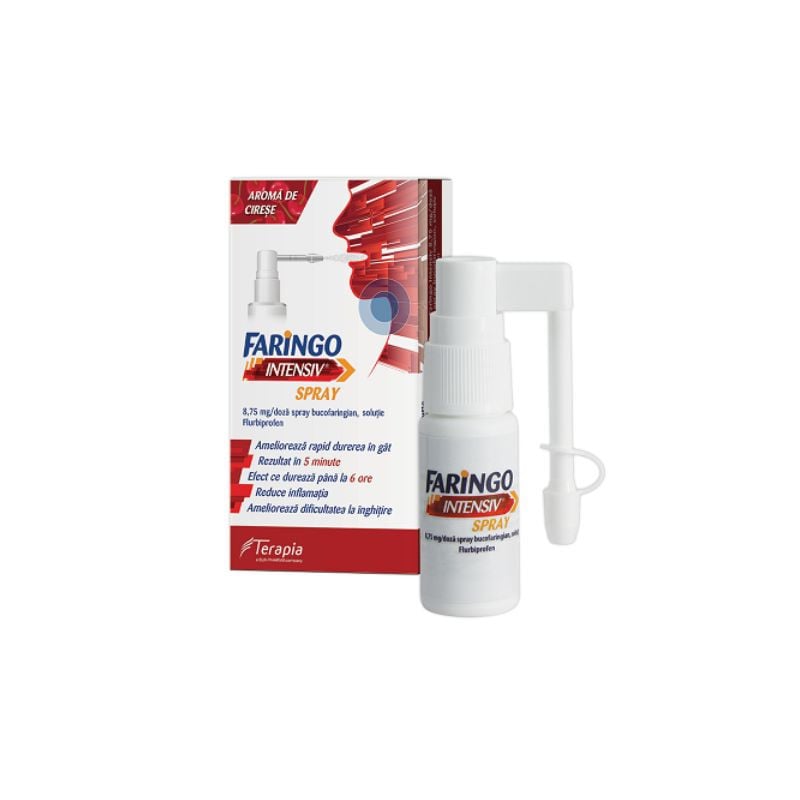 Faringo Intensiv 8,75 mg / doza, 15 ml spray bucofaringian solutie