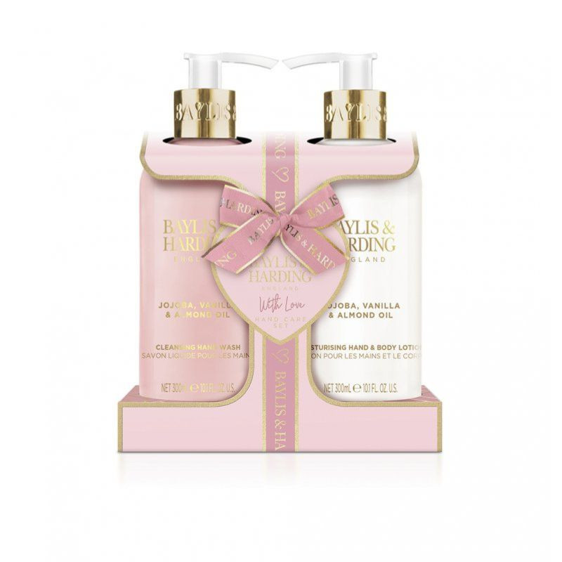 BAYLIS & HARDING Set cu jojoba vanilie si ulei de migdale, 2 piese, BH22JODUO