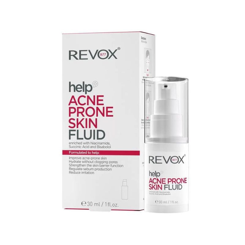 Fluid pentru piele predispusa la acnee Help, 30ml, Revox