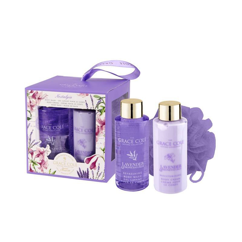 GC Set 3piese-Lavanda&Caprifoi (Gel dus 100ml,Crema corp 100