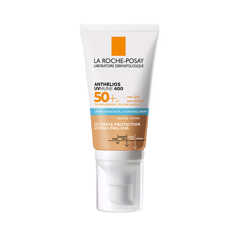 Crema hidratanta cu pigment de culoare pentru protectie solara SPF