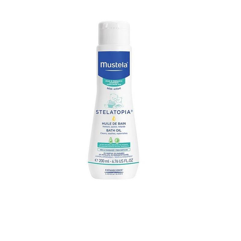 Mustela Stelatopia Ulei de baie piele atopica, 200 ml