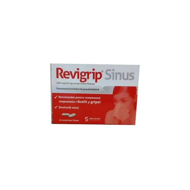 Revigrip Sinus 500 mg / 30 mg x 20 comprimate filmate