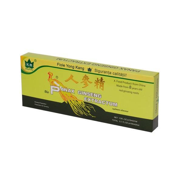 Panax Ginseng extractum, 10 fiole, Yong Kang International
