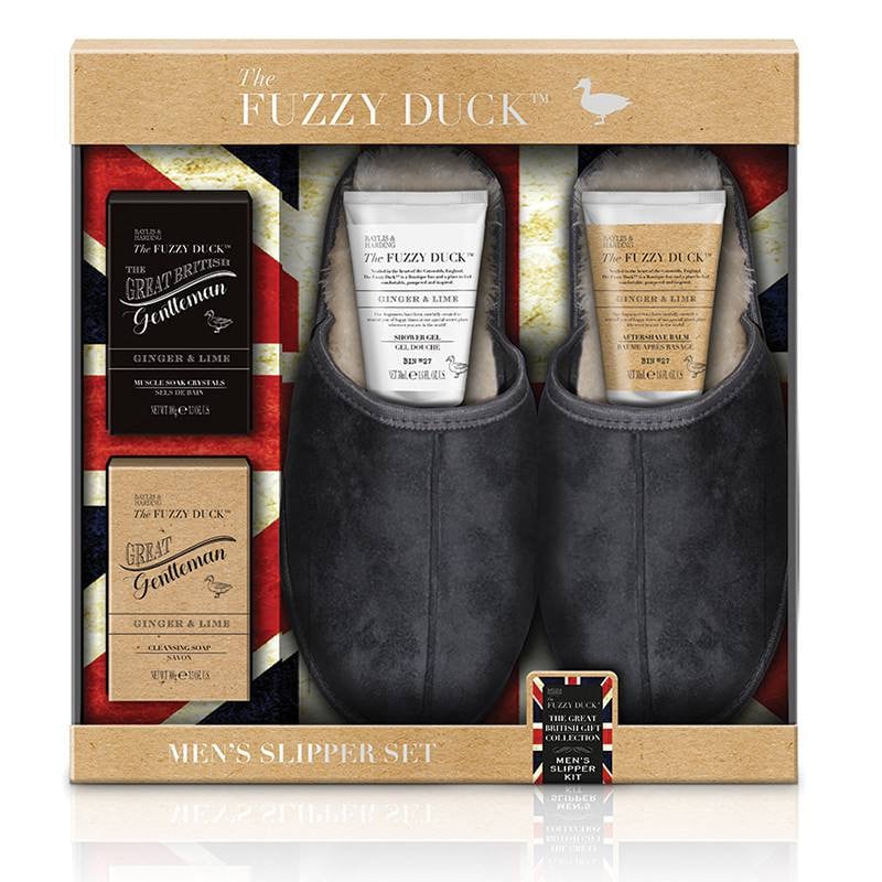 Baylis and Harding Set cadou Quintet Fuzzy Duck Men's Ginger & Lime- Luxury Slipper Gift Set