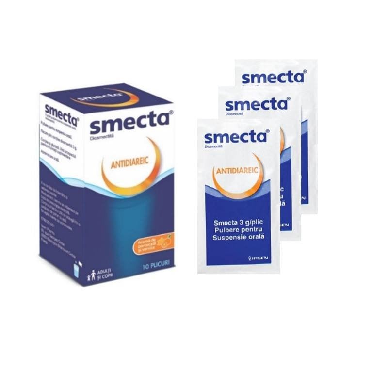 Smecta, 3 g/plic, 10 plicuri