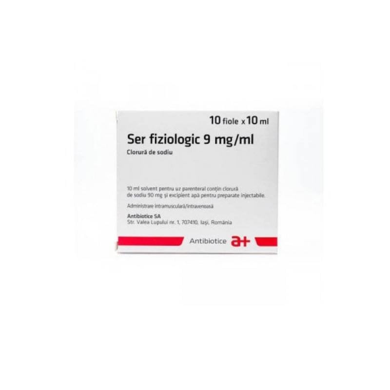 Ser fiziologic 9 mg / ml x 10 fiole IS