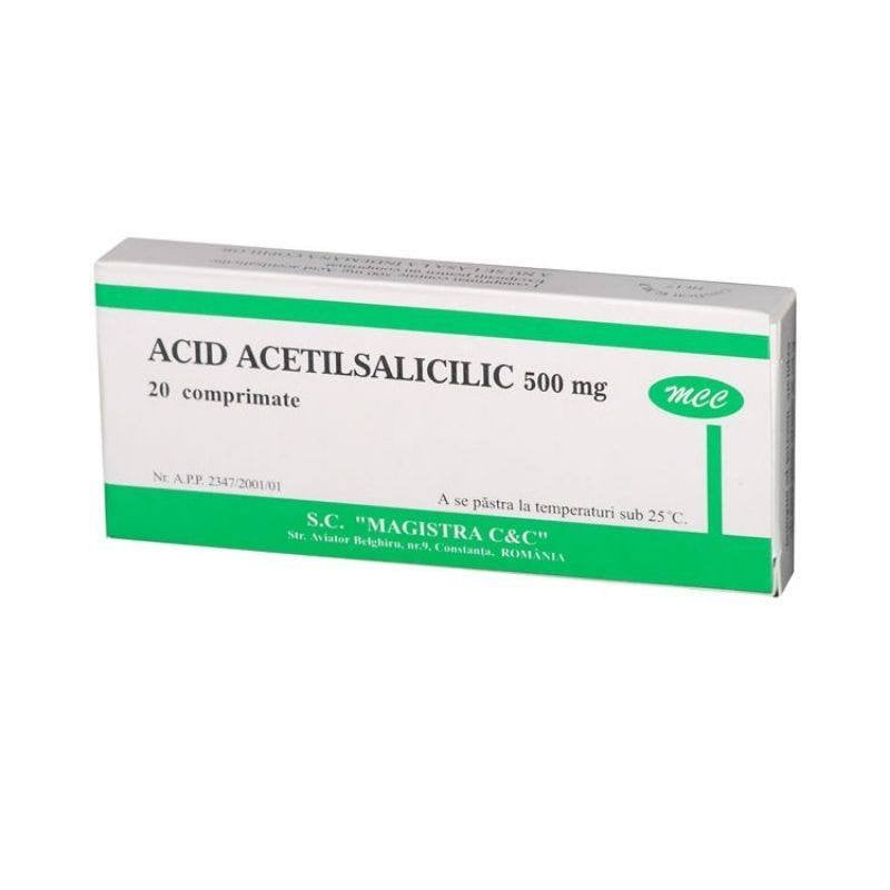 Acid acetilsalicilic 500 mg x 20 comprimate MAG