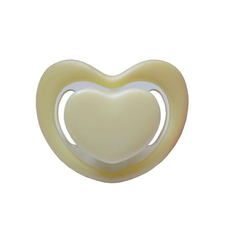 Primii Pasi R0329I - Suzeta Silicon Orto Inimioara 0 L+ Galben