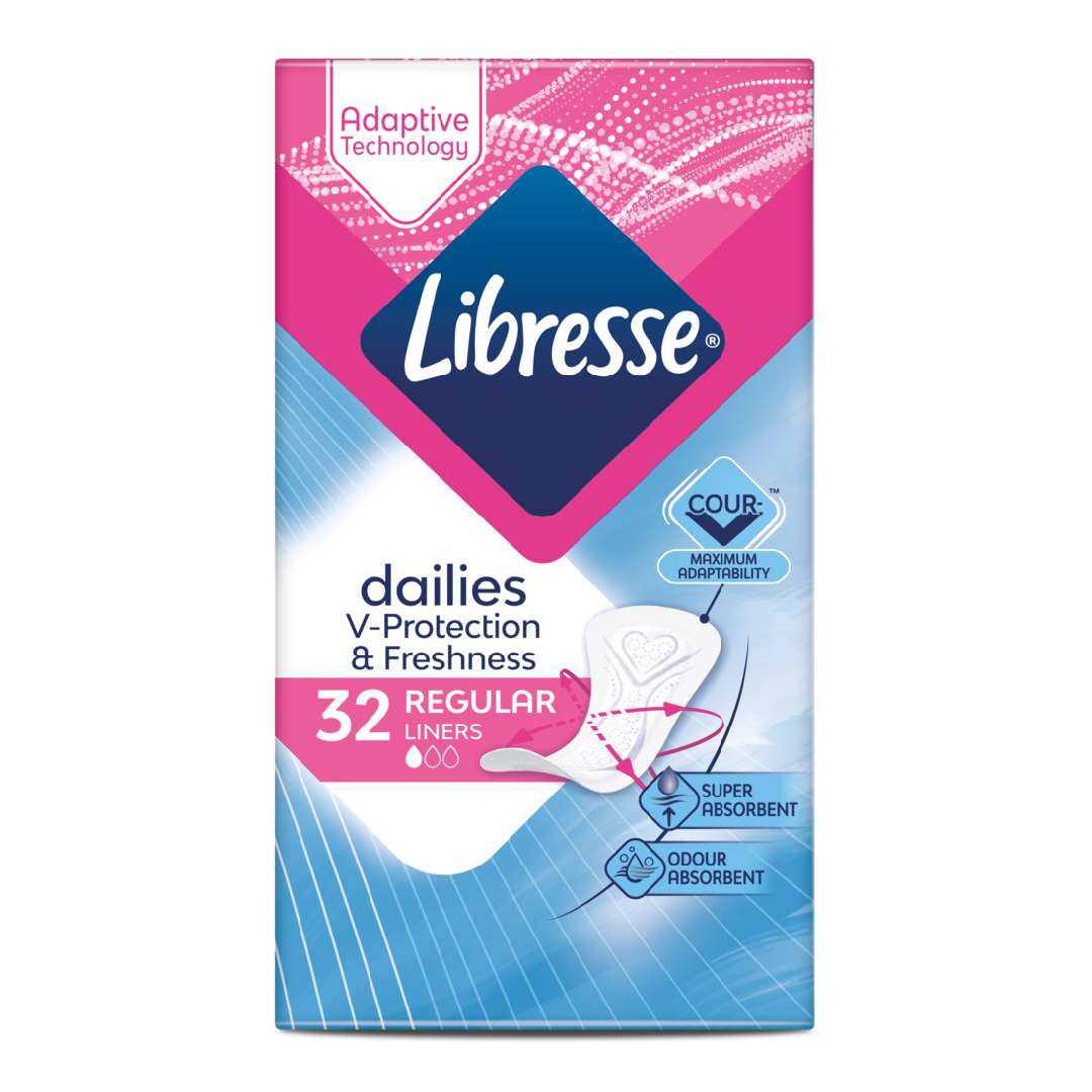 Absorbante zilnice Classic, 32 bucati, Libresse